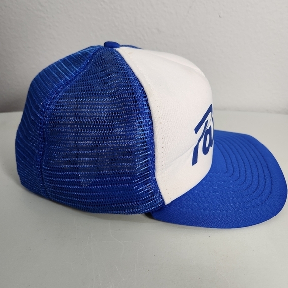 Vintage Pabst PBR Beer Blue and White Snapback Trucker Hat - Picture 5 of 9